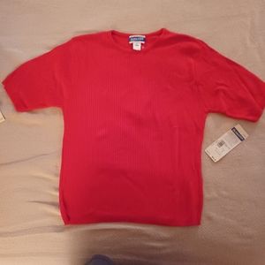 Pendleton short sleeve sweater red